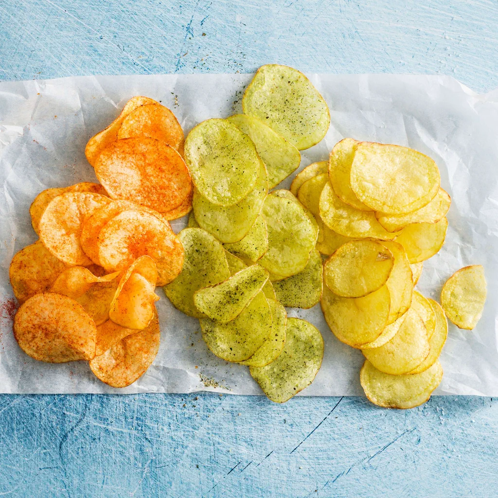 Chips de pommes de terre maison 