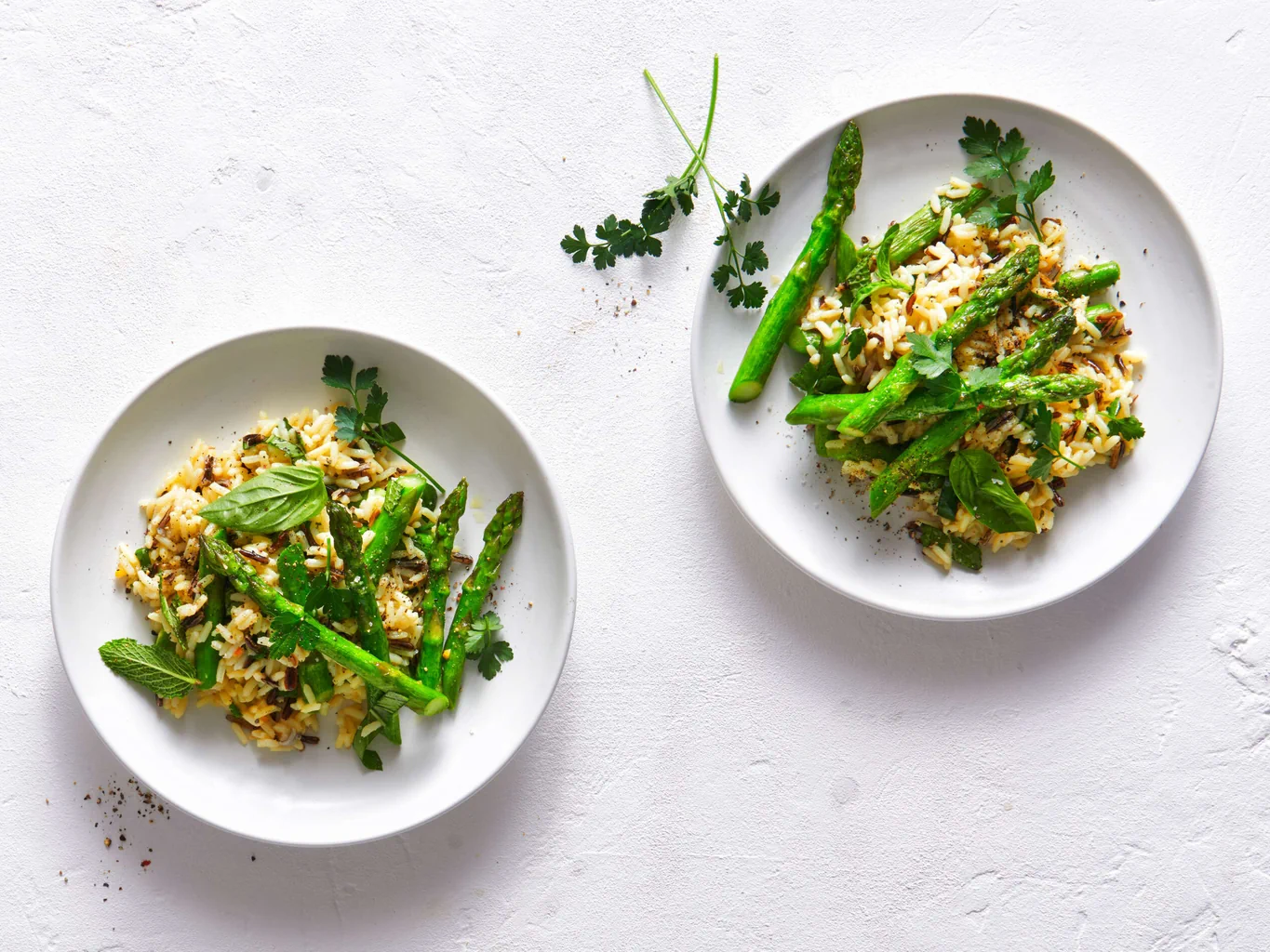 Riso selvatico agli asparagi