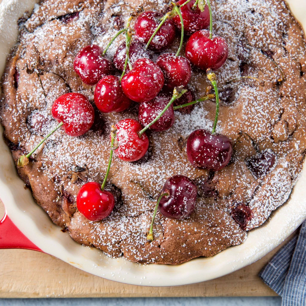 Kirschen-Brownie