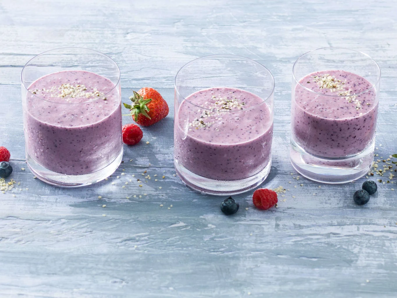 Frappé protéiné aux petits fruits