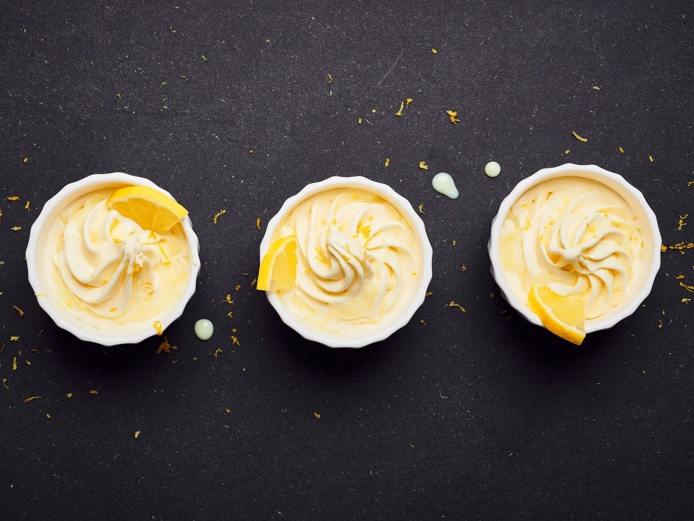 Soft ice citron avec sauce au limoncello