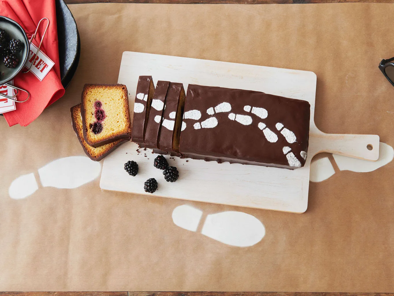 Fussspuren-Cake