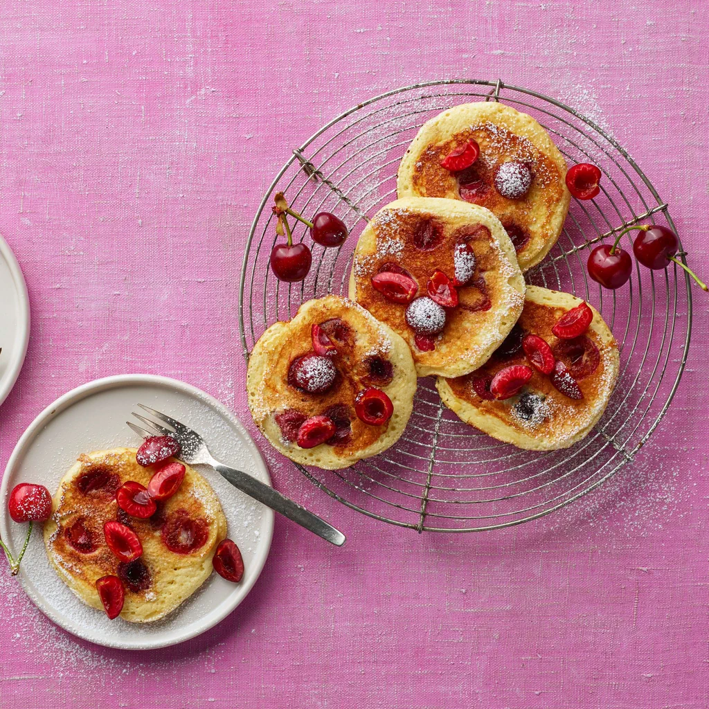 Pancakes aux cerises