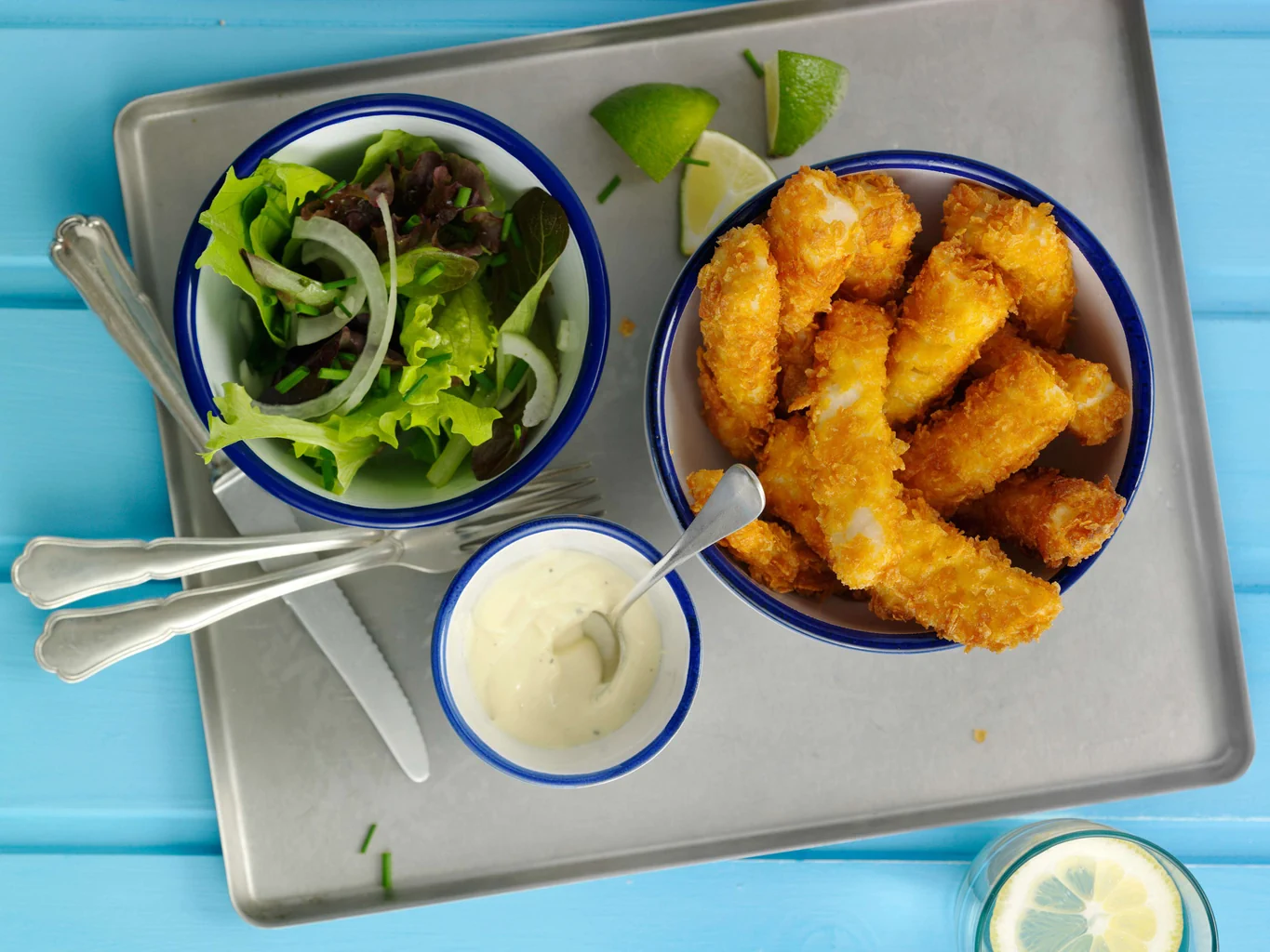 Fischstäbli mit Limettenmayonnaise selber machen