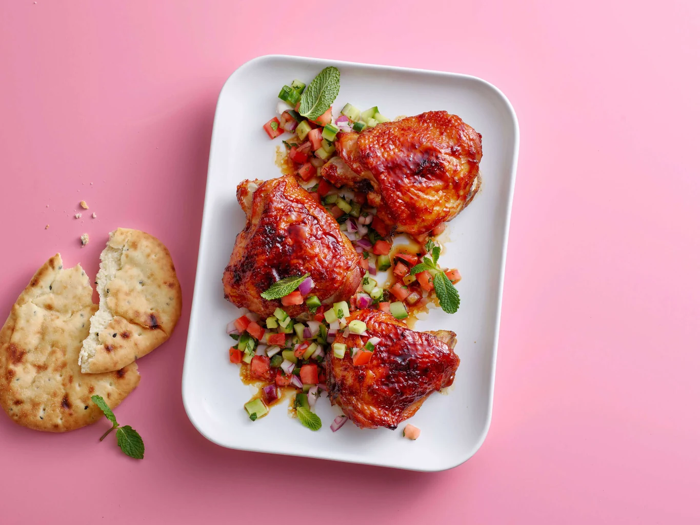 Poulet mit Tamarindenglasur