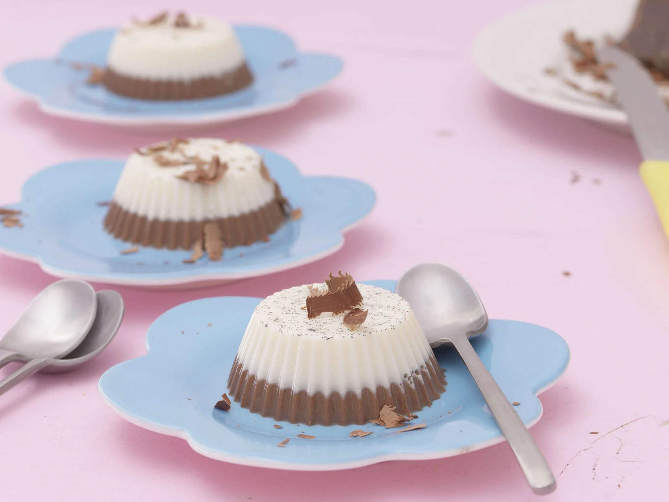Mini-Vanille-Schokoladen-Flan
