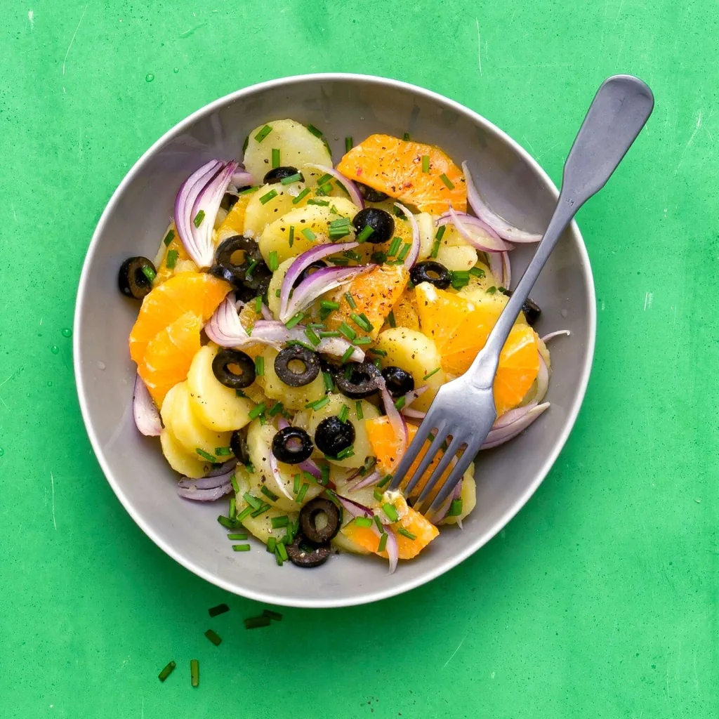 Salade de pommes de terre à l'orange 