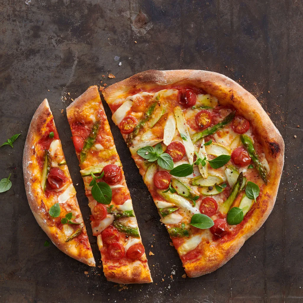 Spargelpizza