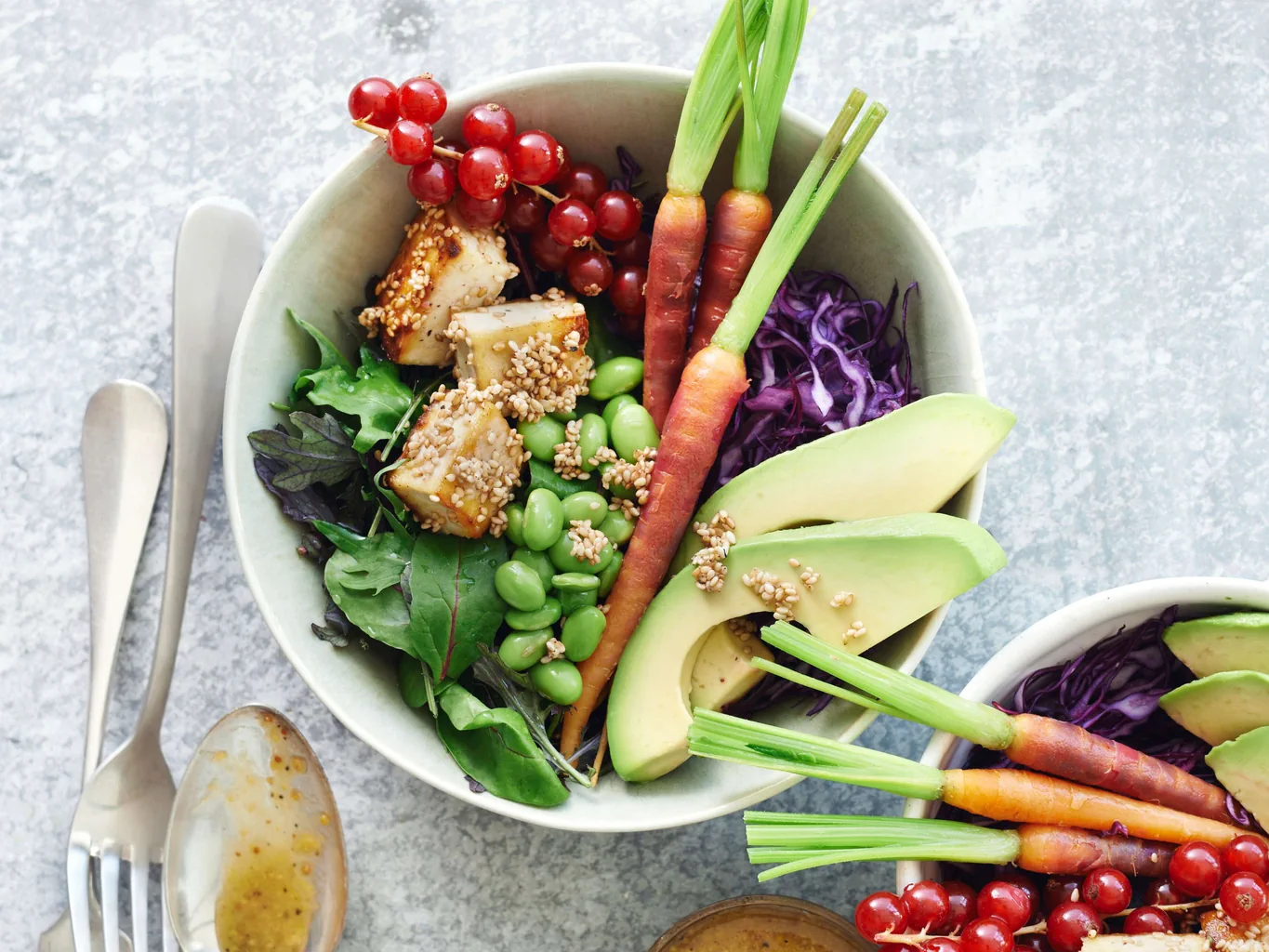 Buddha bowl au tofu et edamame