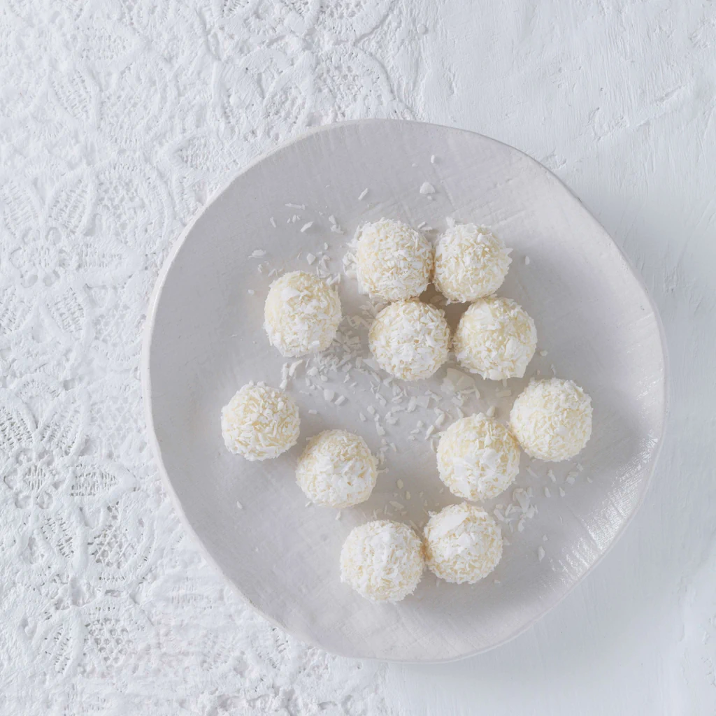 Truffes al cocco e alla macadamia