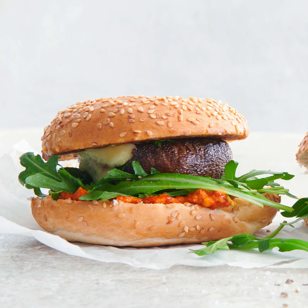 Portobello-Bagel-Sandwich