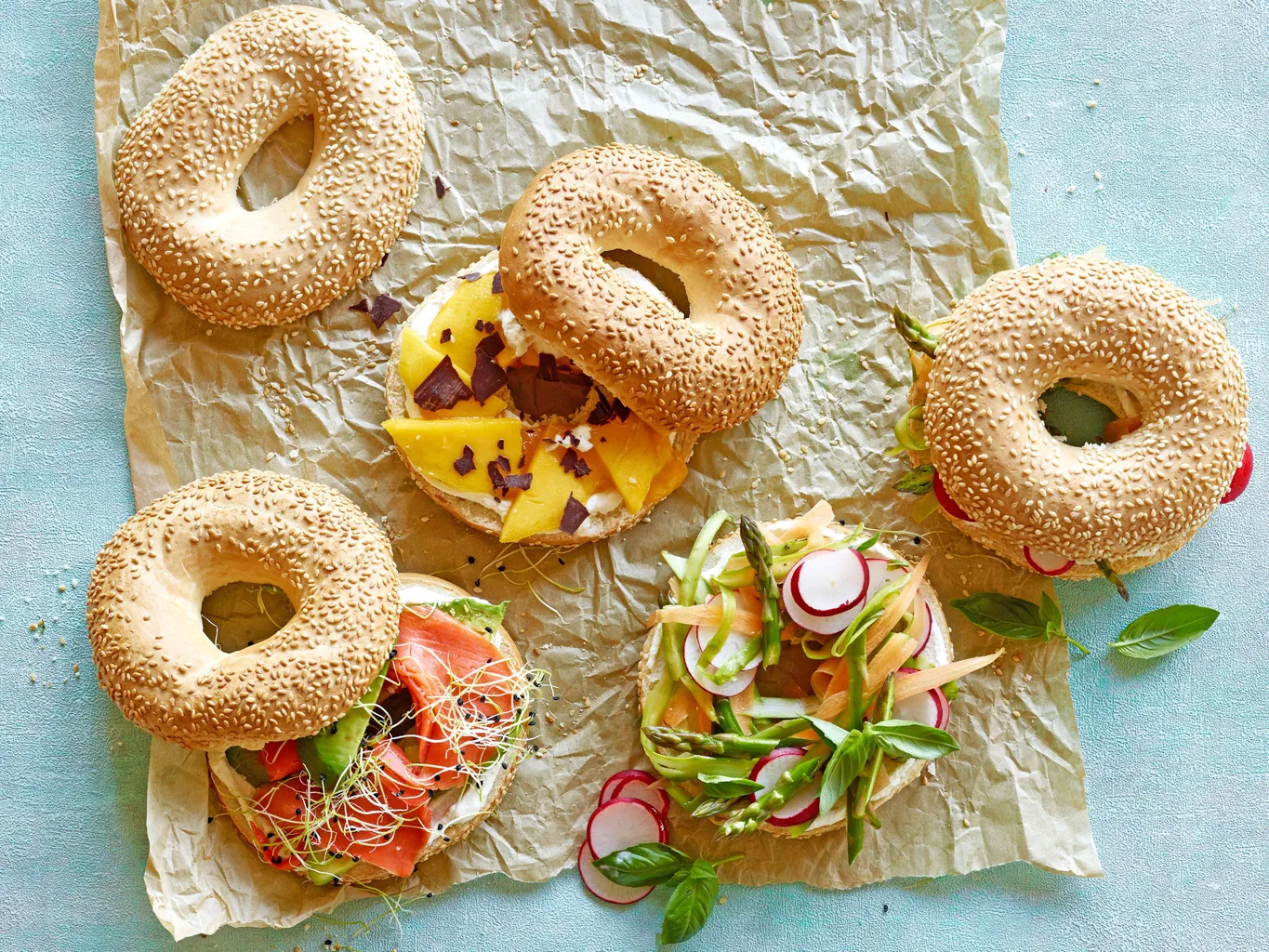 Bagels süss und pikant