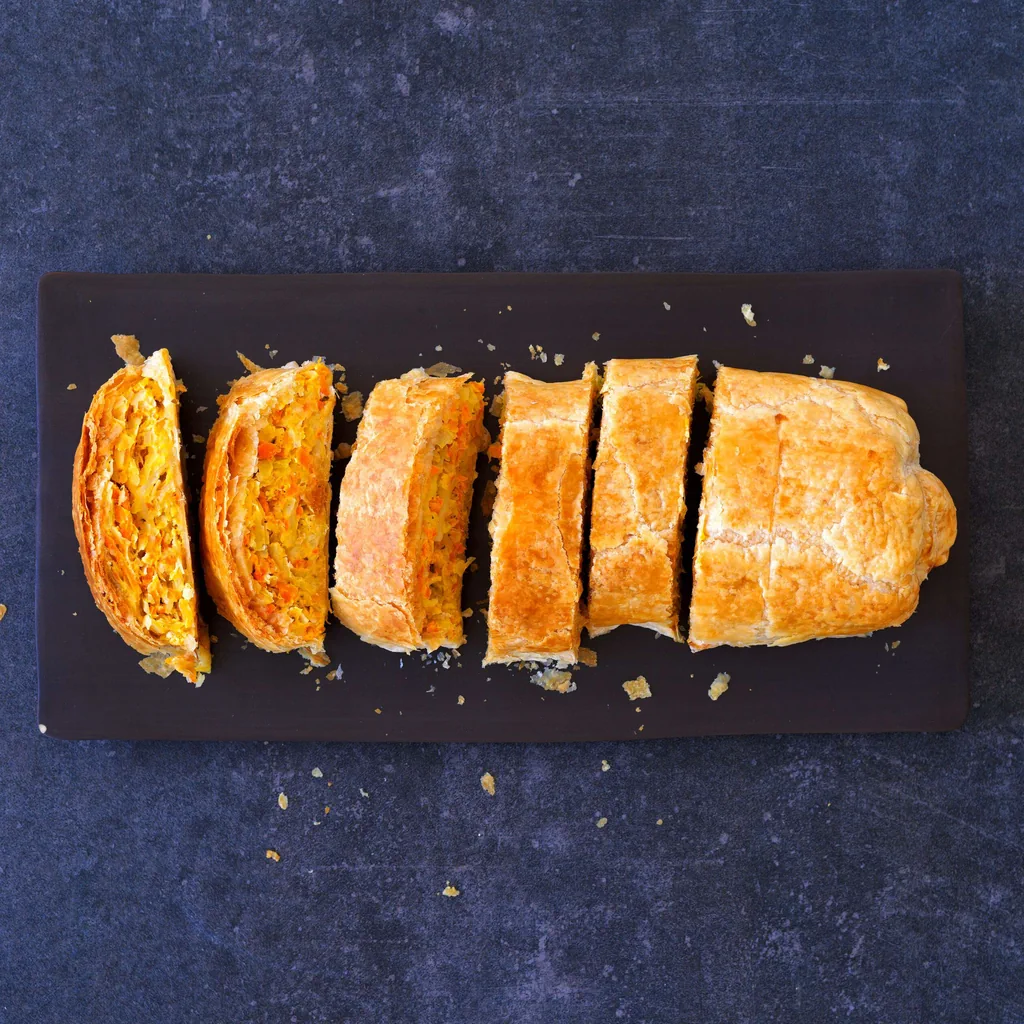 Strudel aux légumes et au fromage frais