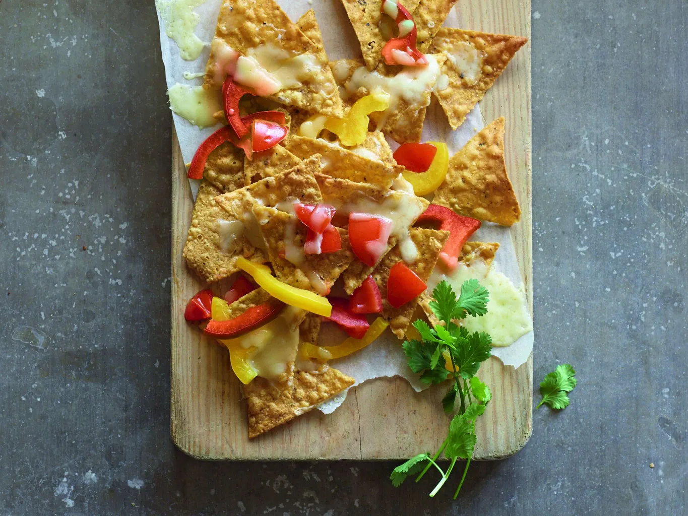 Nachos gratinati ai peperoni