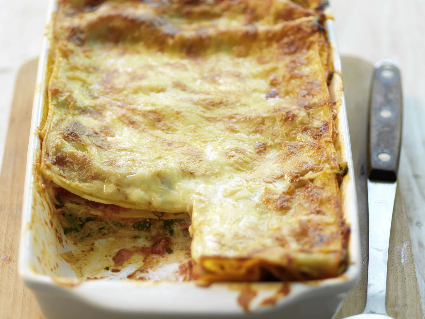 Fisch-Spinat-Lasagne