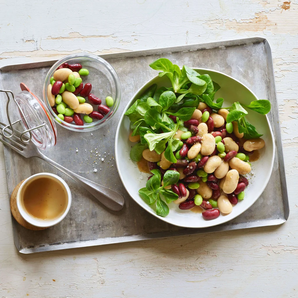 Veganer Bohnensalat