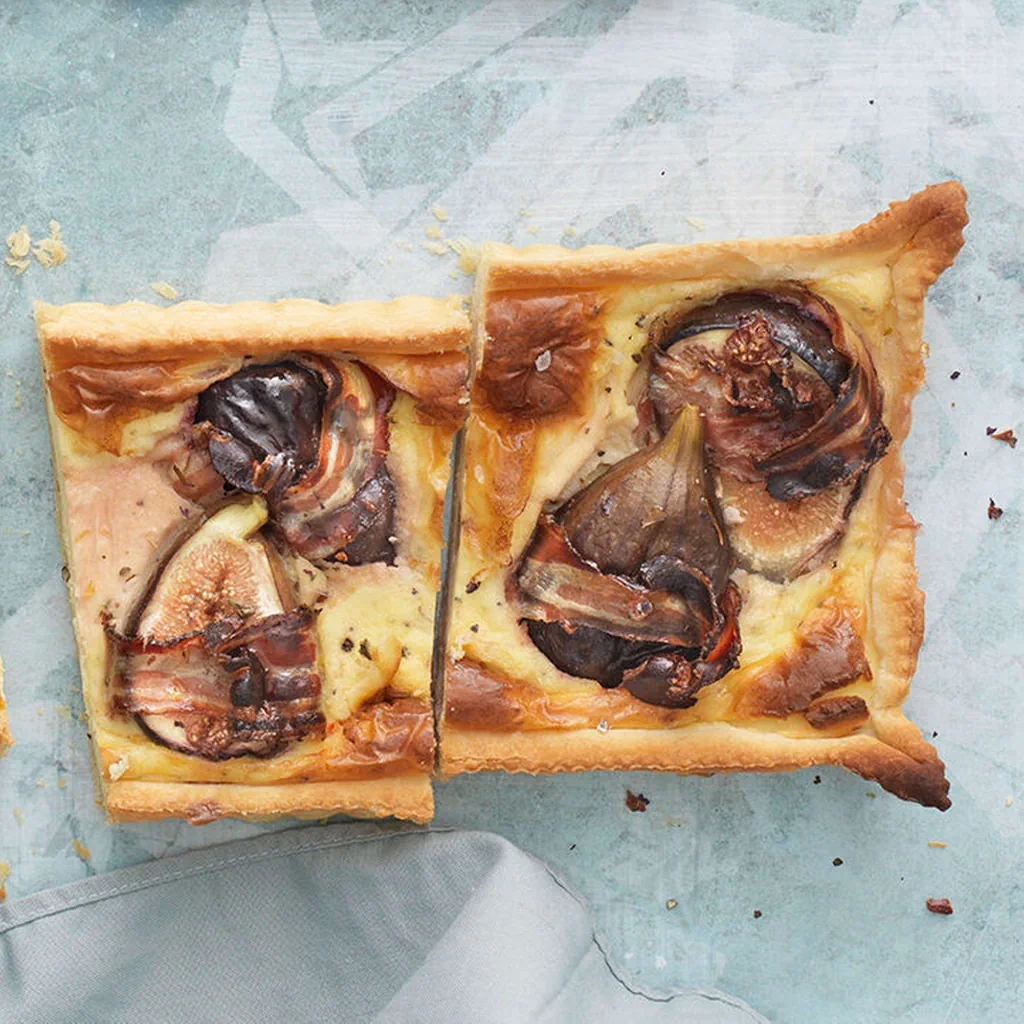 Tarte au lard et aux figues
