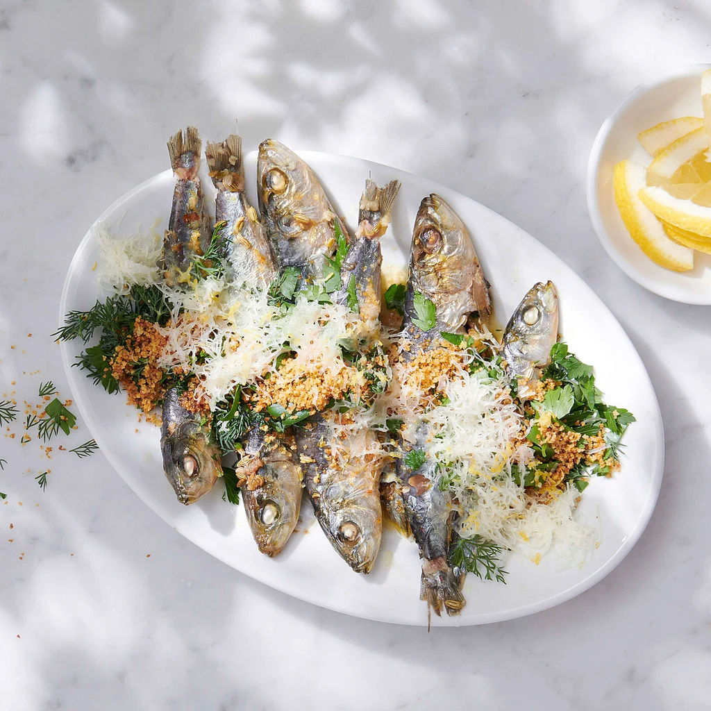 Sardinen mit Pecorino