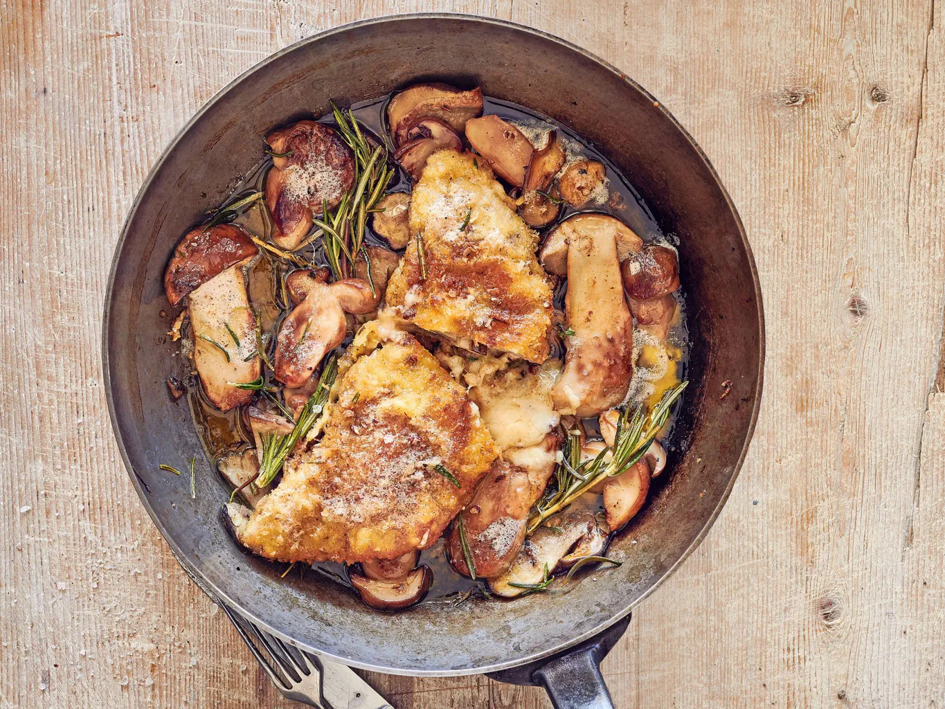 Cordon-bleu aux bolets