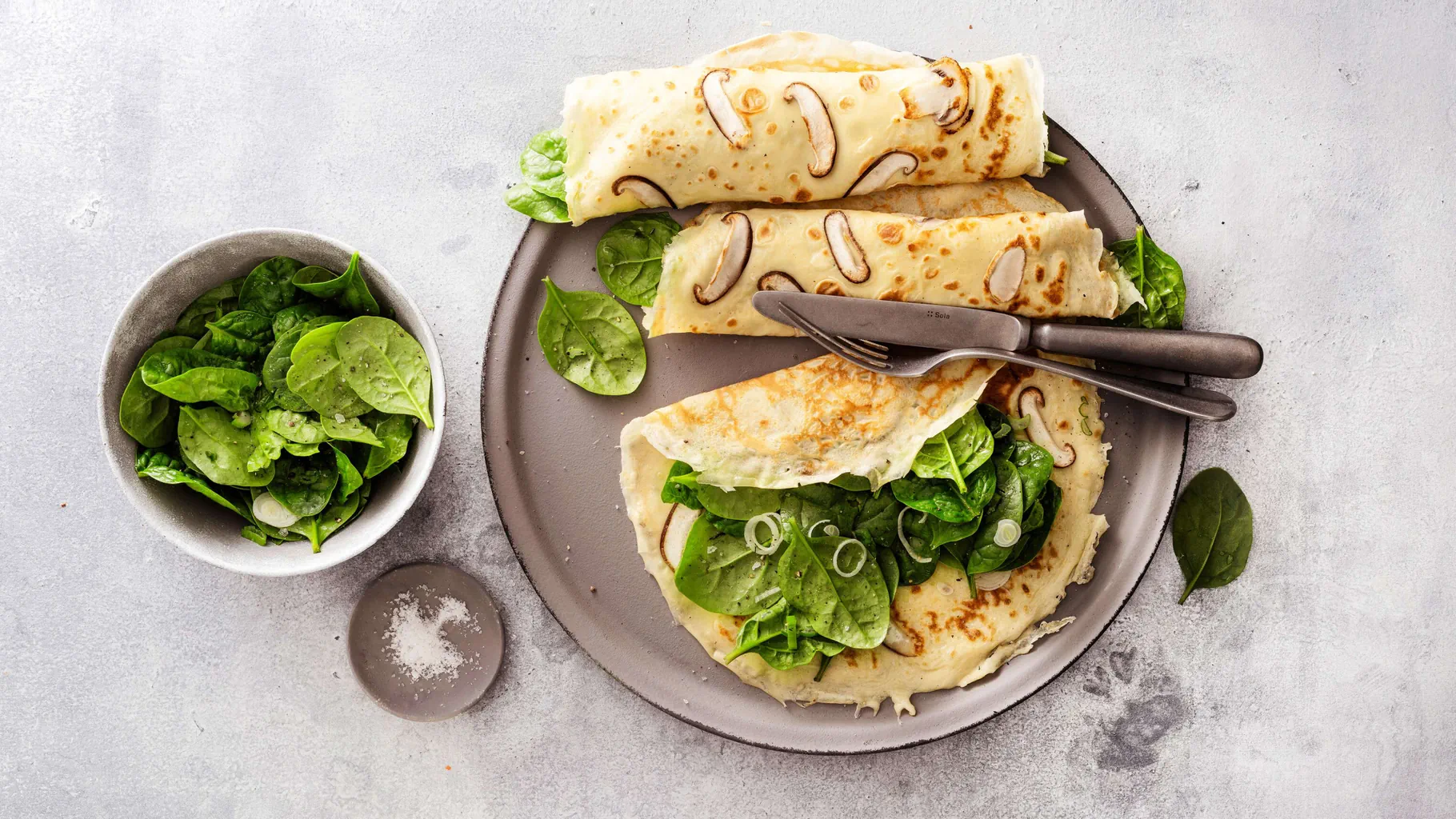Crêpes ai funghi