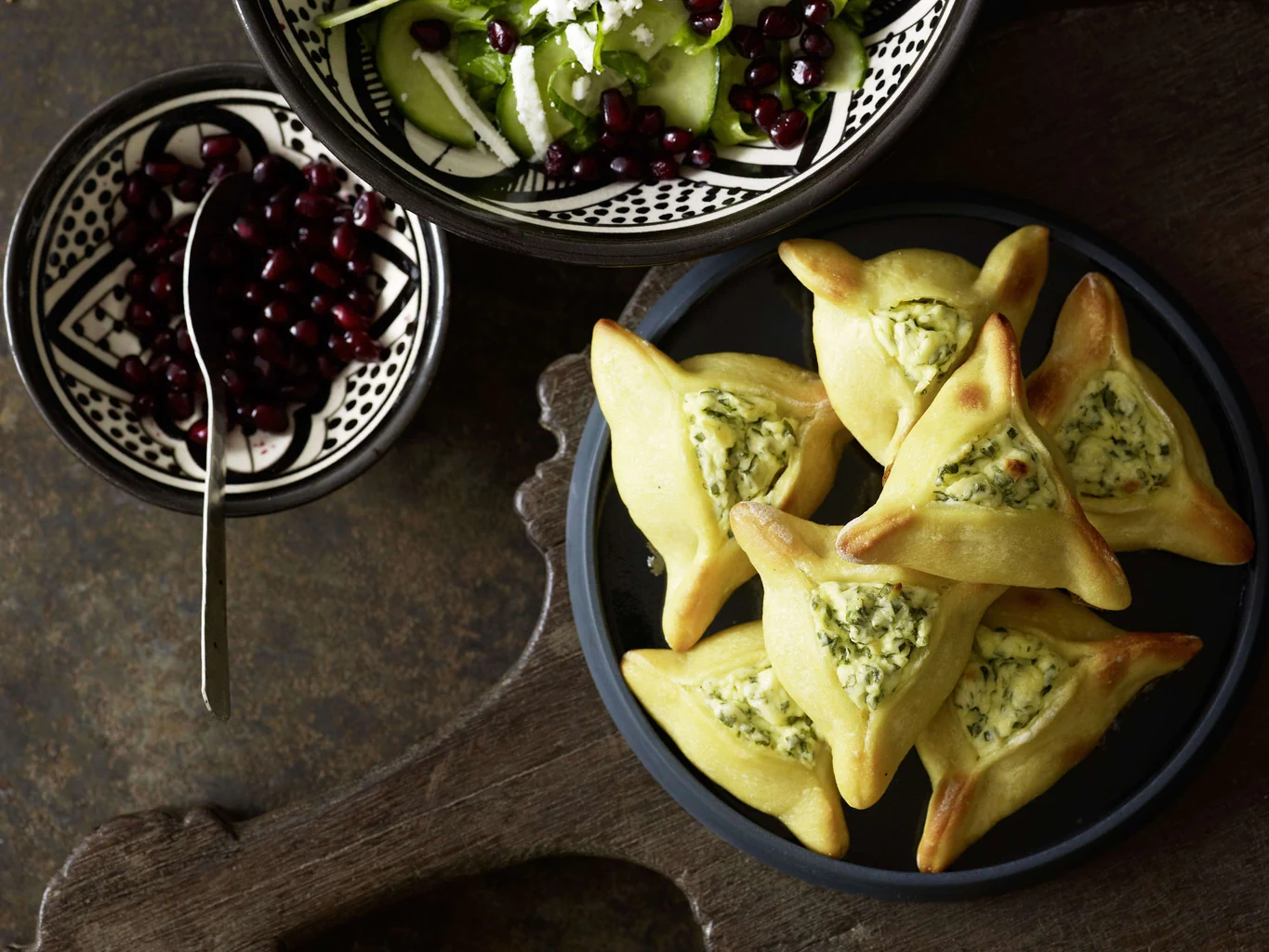Fatayer au fromage frais et aux fines herbes