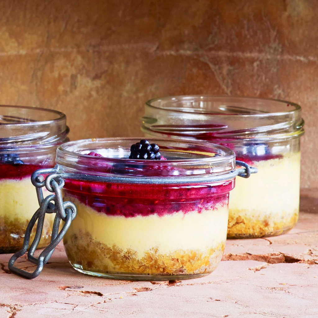 Waldbeeren-Cheesecakes
