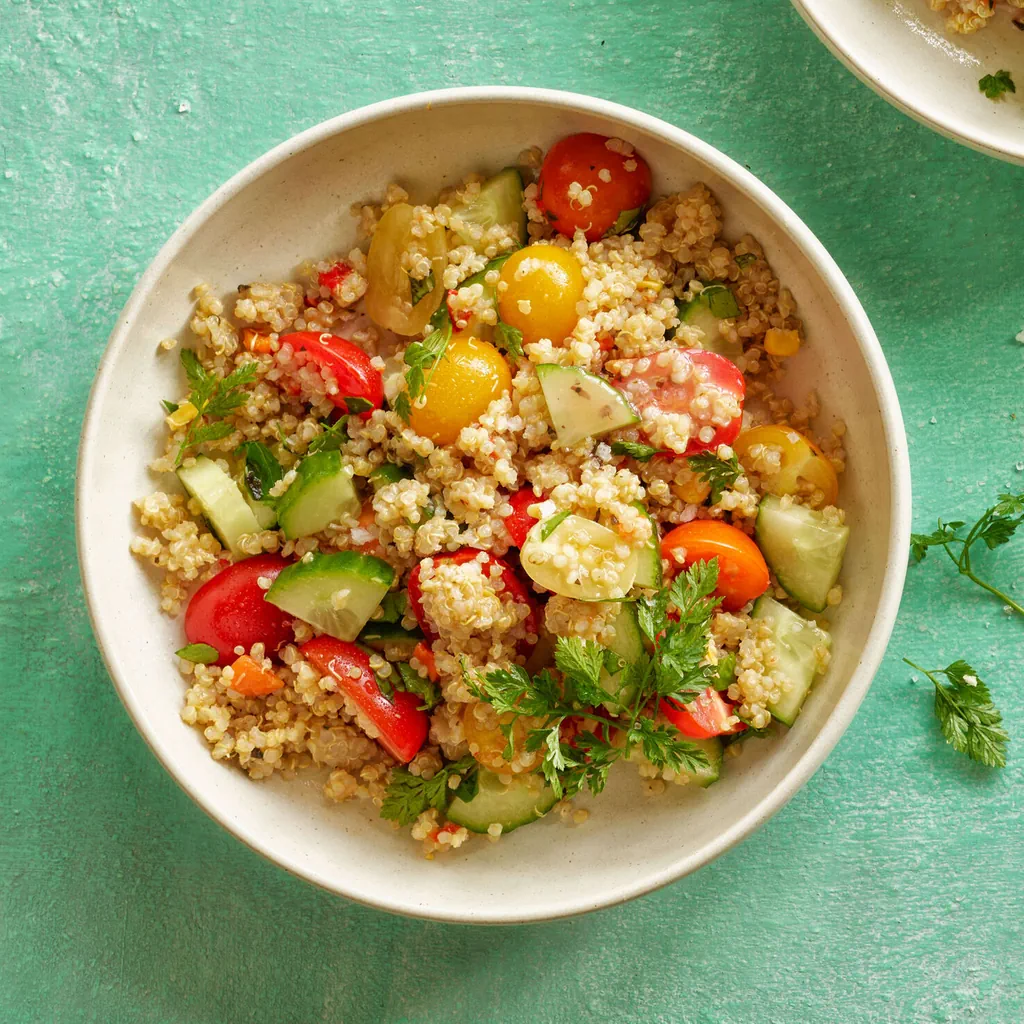 Insalata di quinoa alle erbe aromatiche