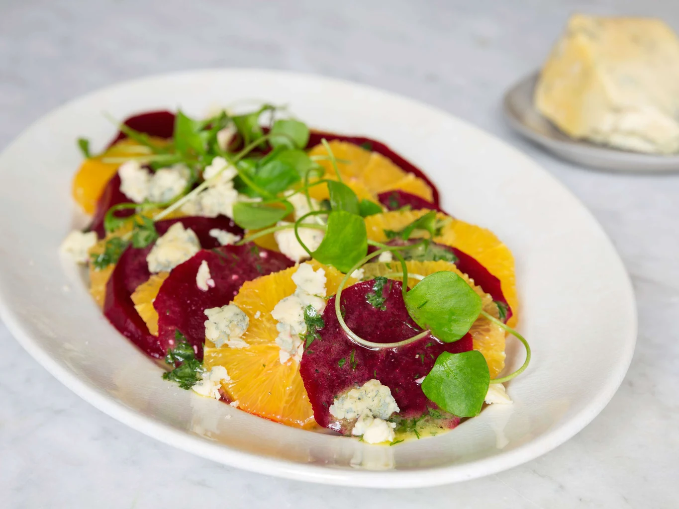 Insalata di barbabietola e arance con stilton