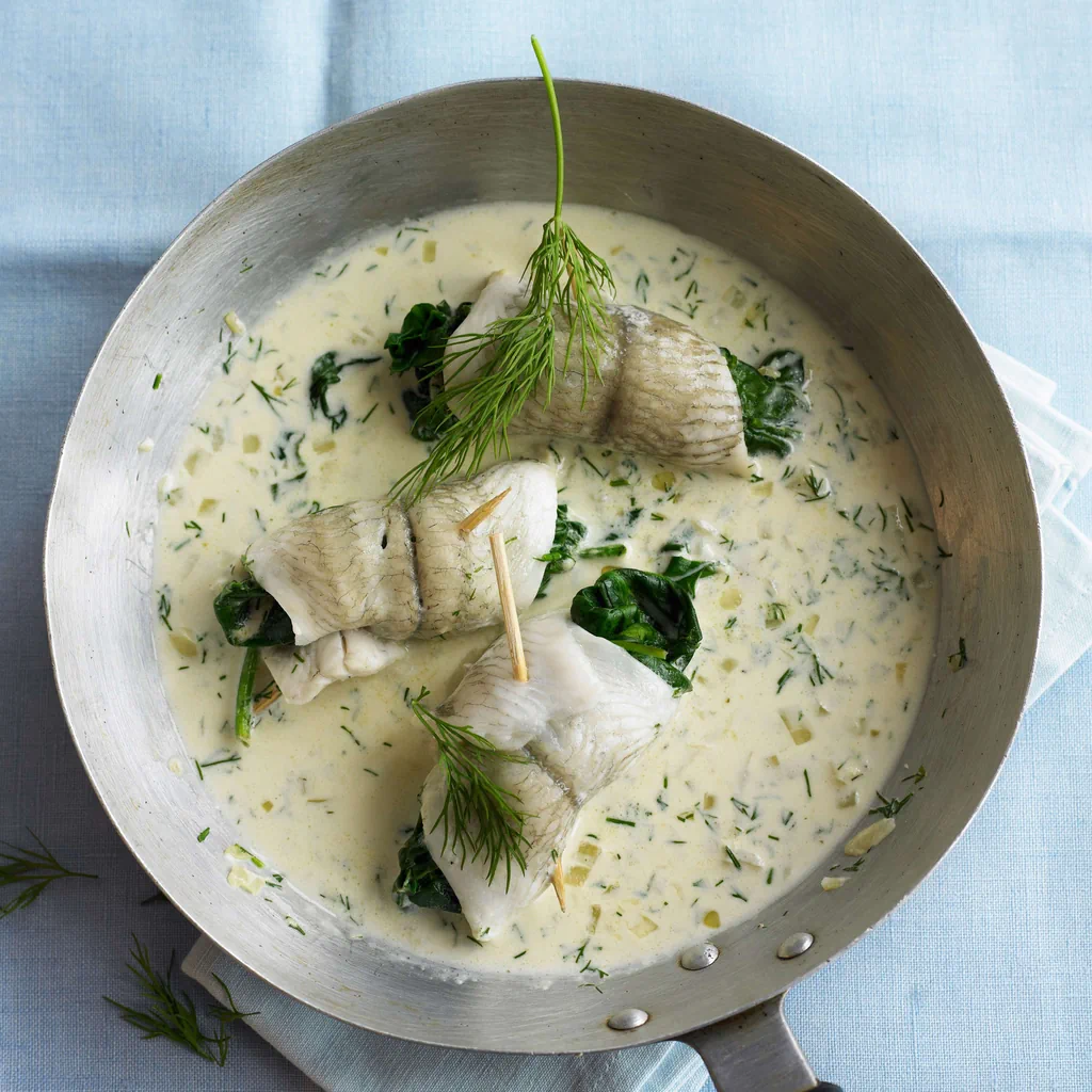 Involtini di pesce agli spinaci