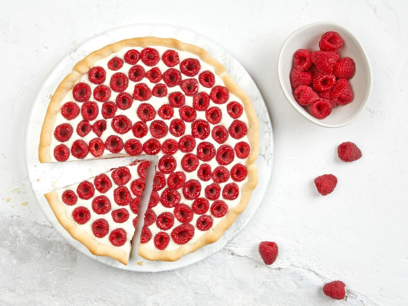 Himbeer-Sauerrahm-Tarte