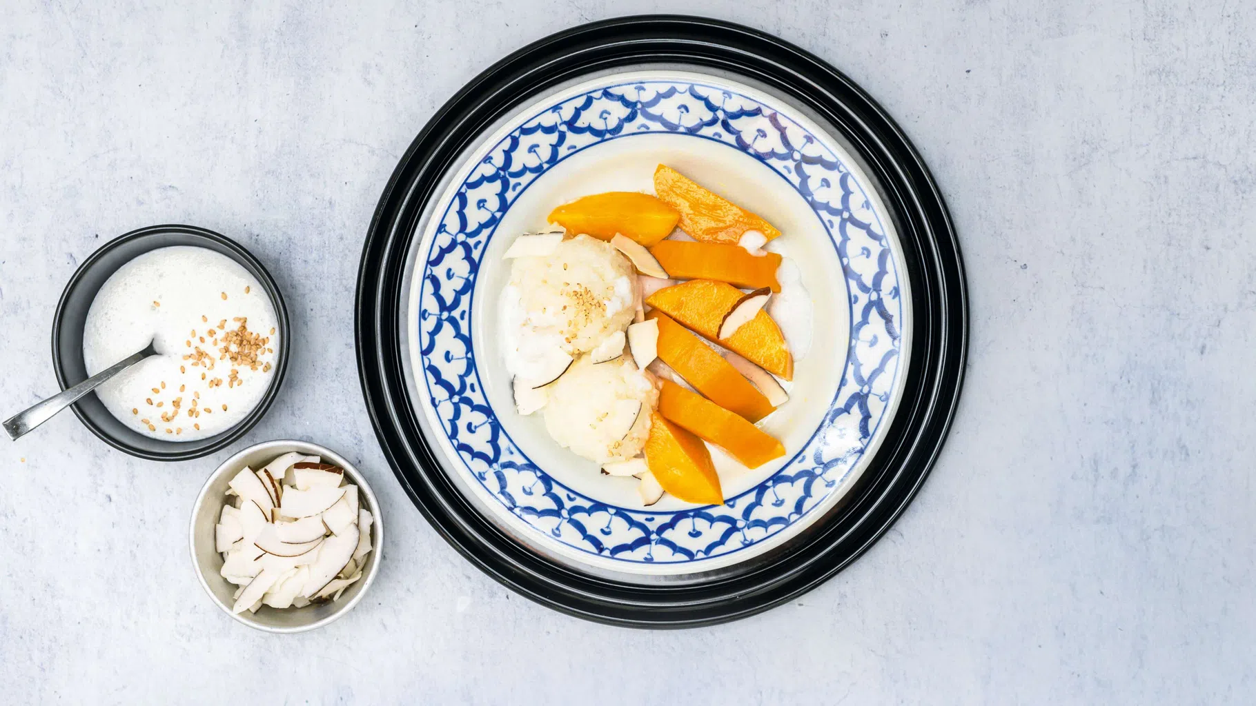 Sticky rice con mango