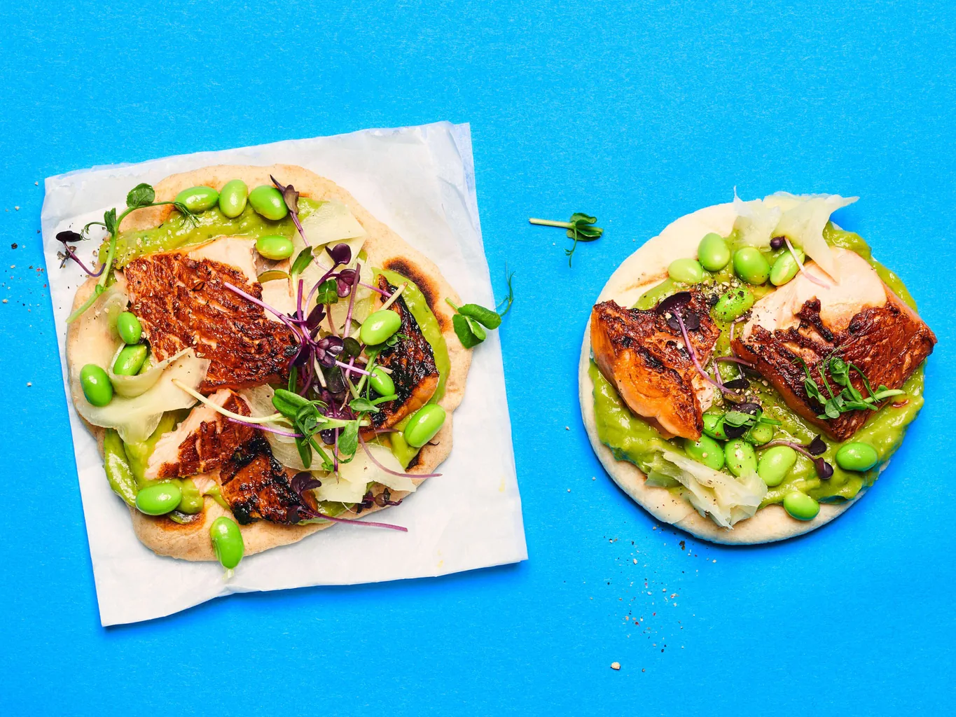Pita mit Flammlachs