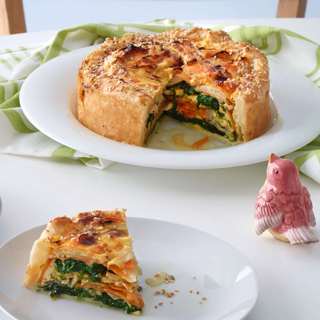 Gemüse-Tofu-Quiche