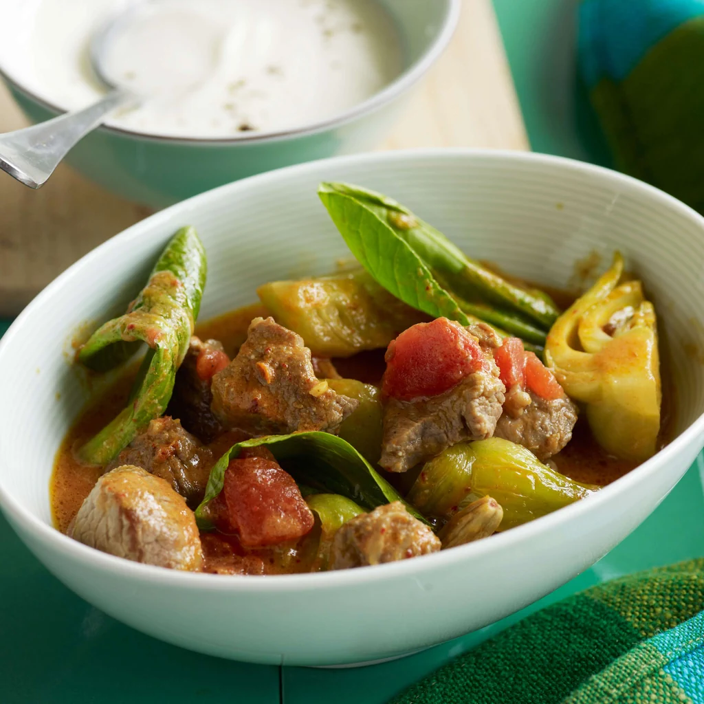 Indisches Lammcurry mit Pak-Choi
