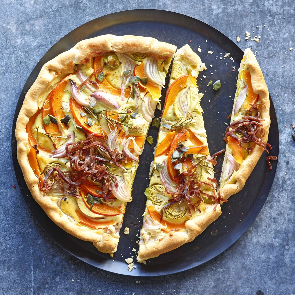 Quiche à la courge et à la viande des Grisons
