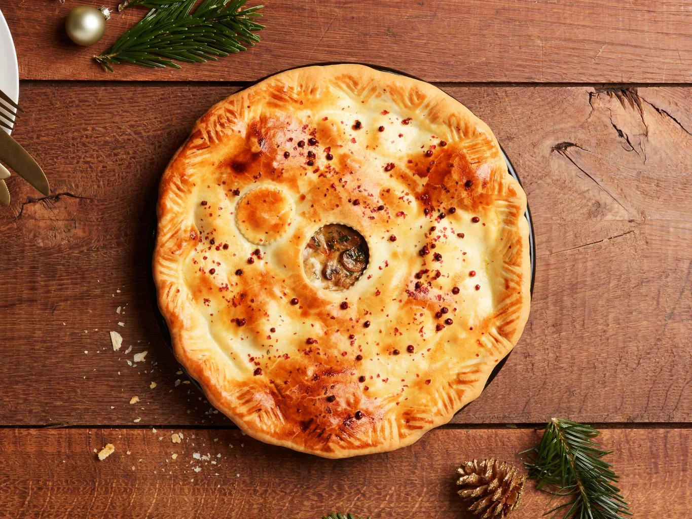 Pie di filetto di maiale e champignon
