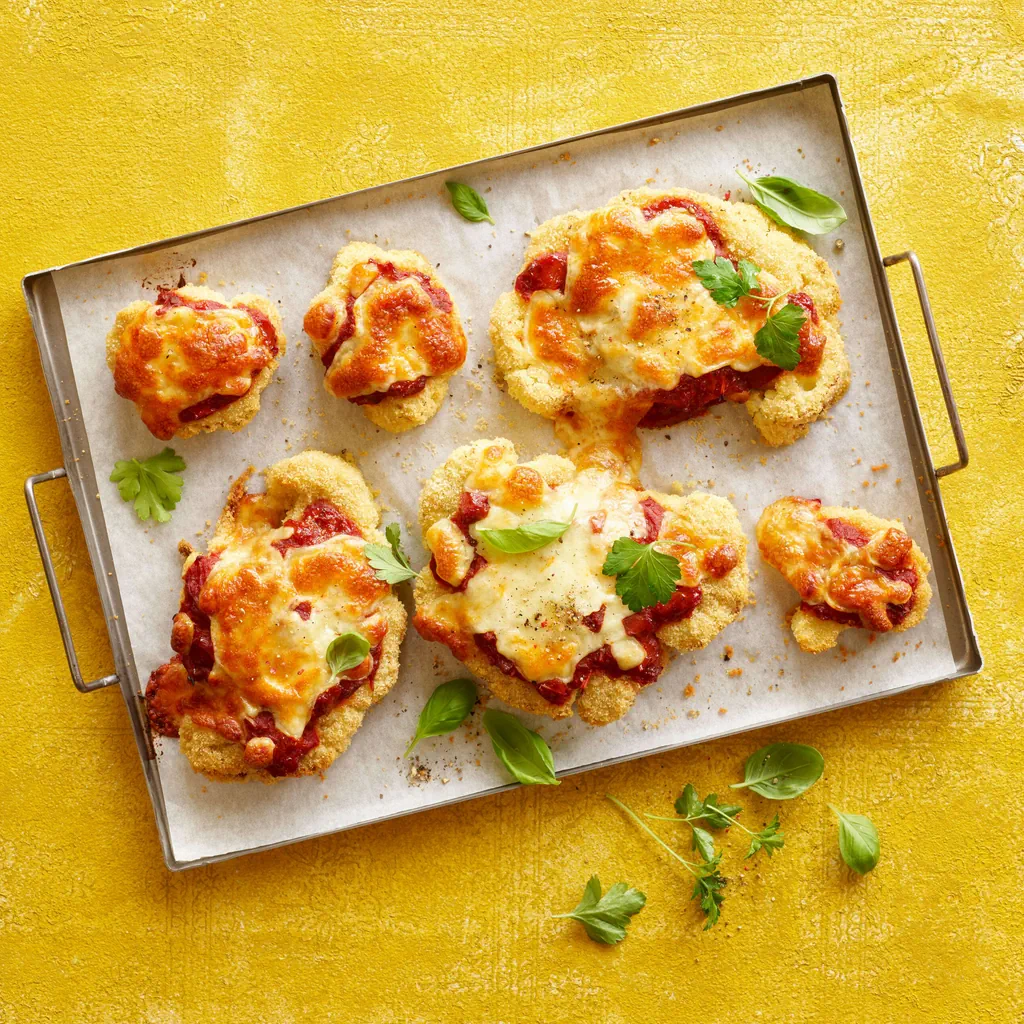 Fette di cavolfiore a mo' di pizza