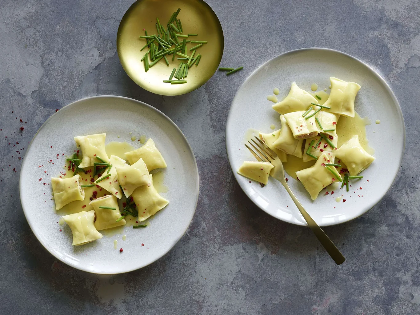 Maultaschen mit Fisch