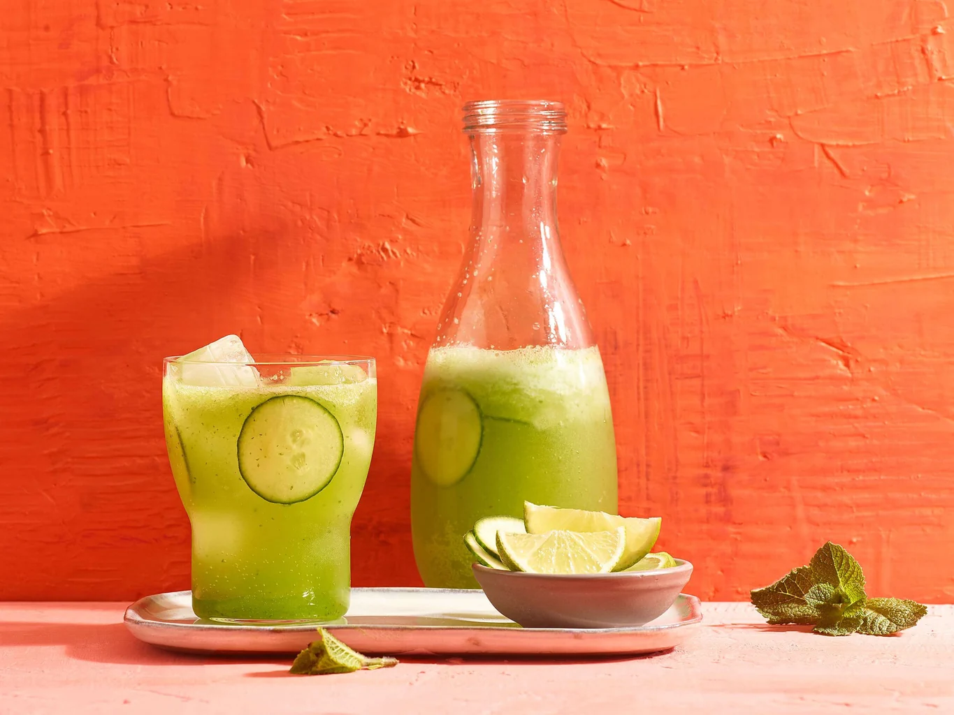 Gurken-Limetten-Agua-fresca