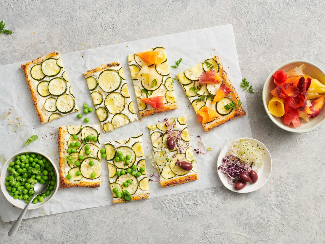 Zucchetti-Feta-Tarte
