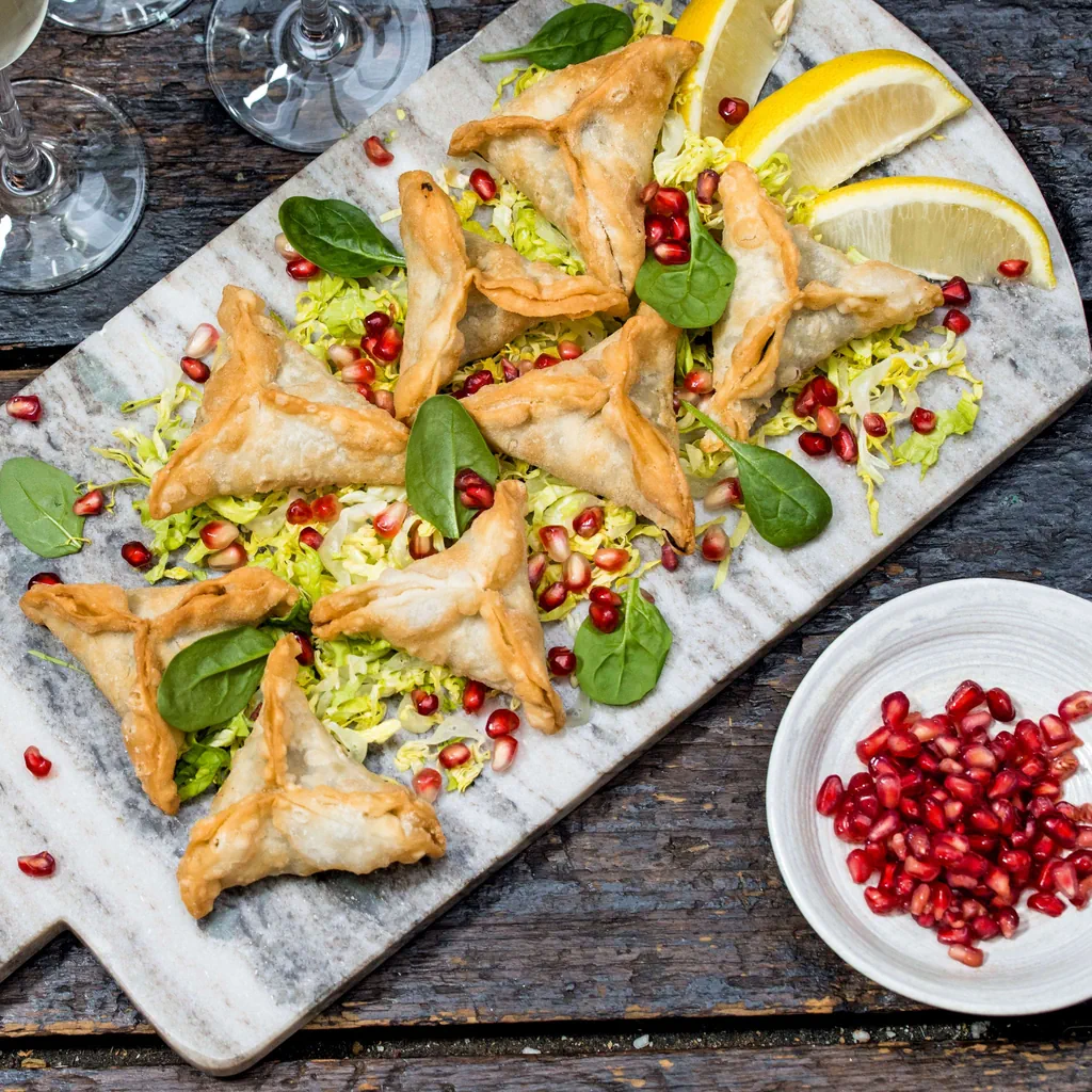Fatayer mit Spinatfüllung