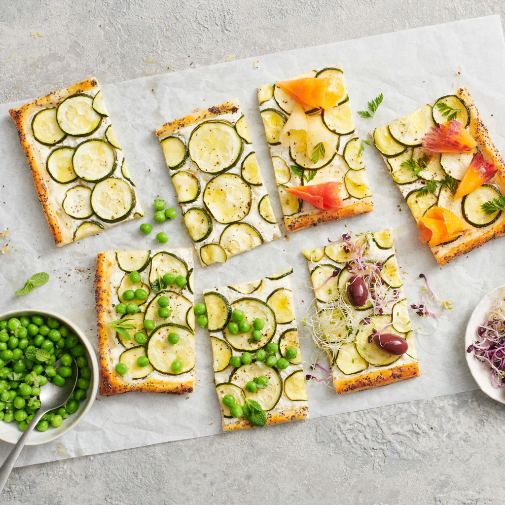 Tarte aux courgettes et à la feta