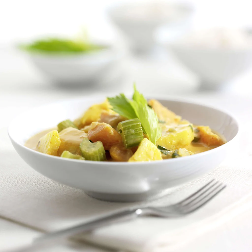 Curry di verdure con ananas