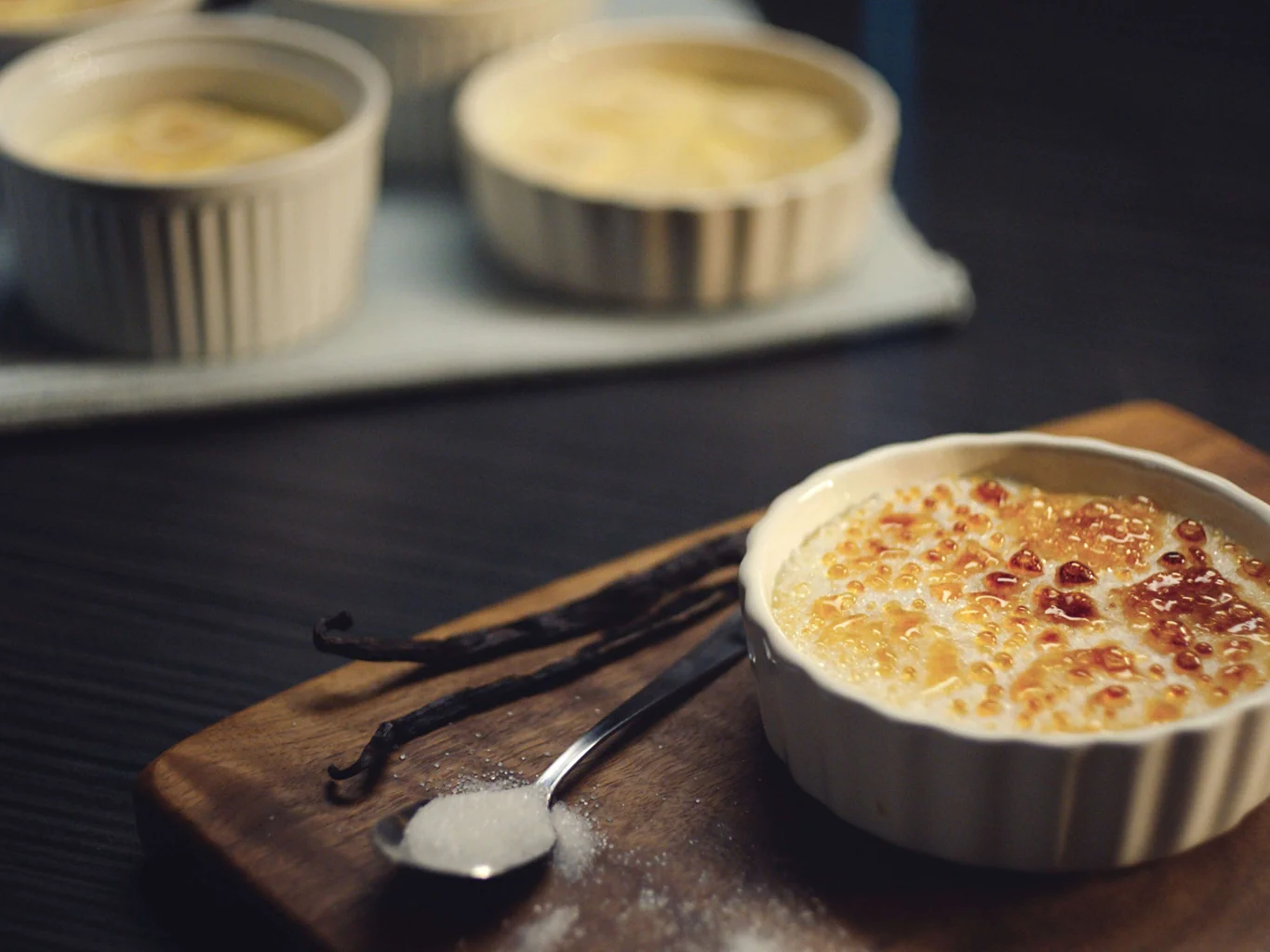 Crème brûlée à la banane