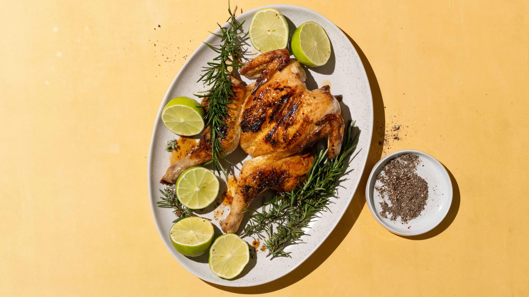 Pollo alla piastra profumato alla limetta