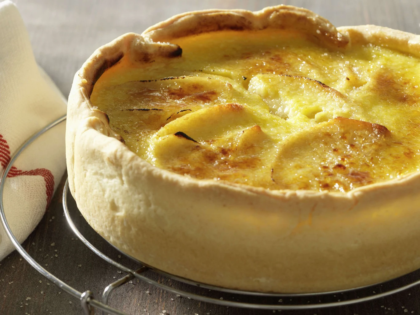 Caramelisierte Apfel-Pudding-Torte