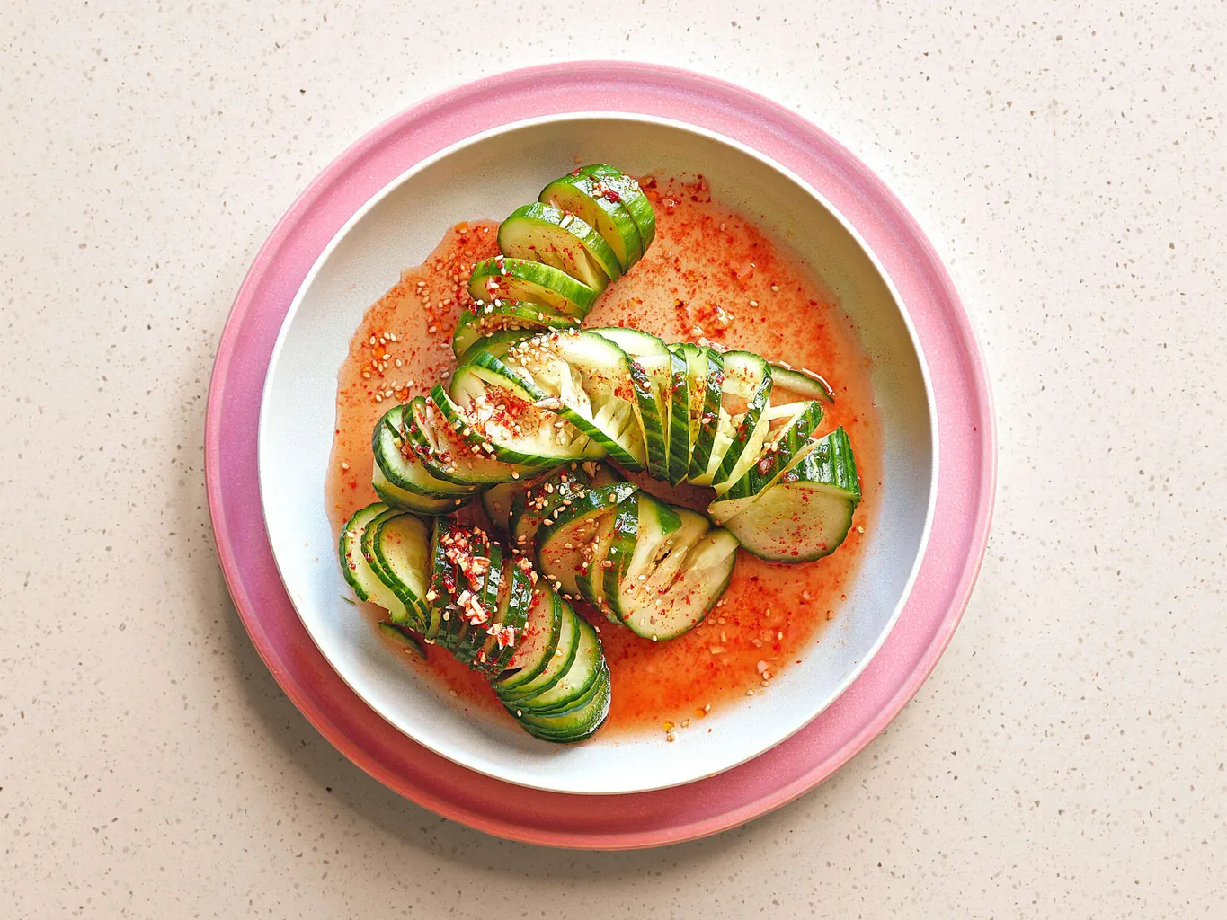 Salade de concombre piquante à la coréenne