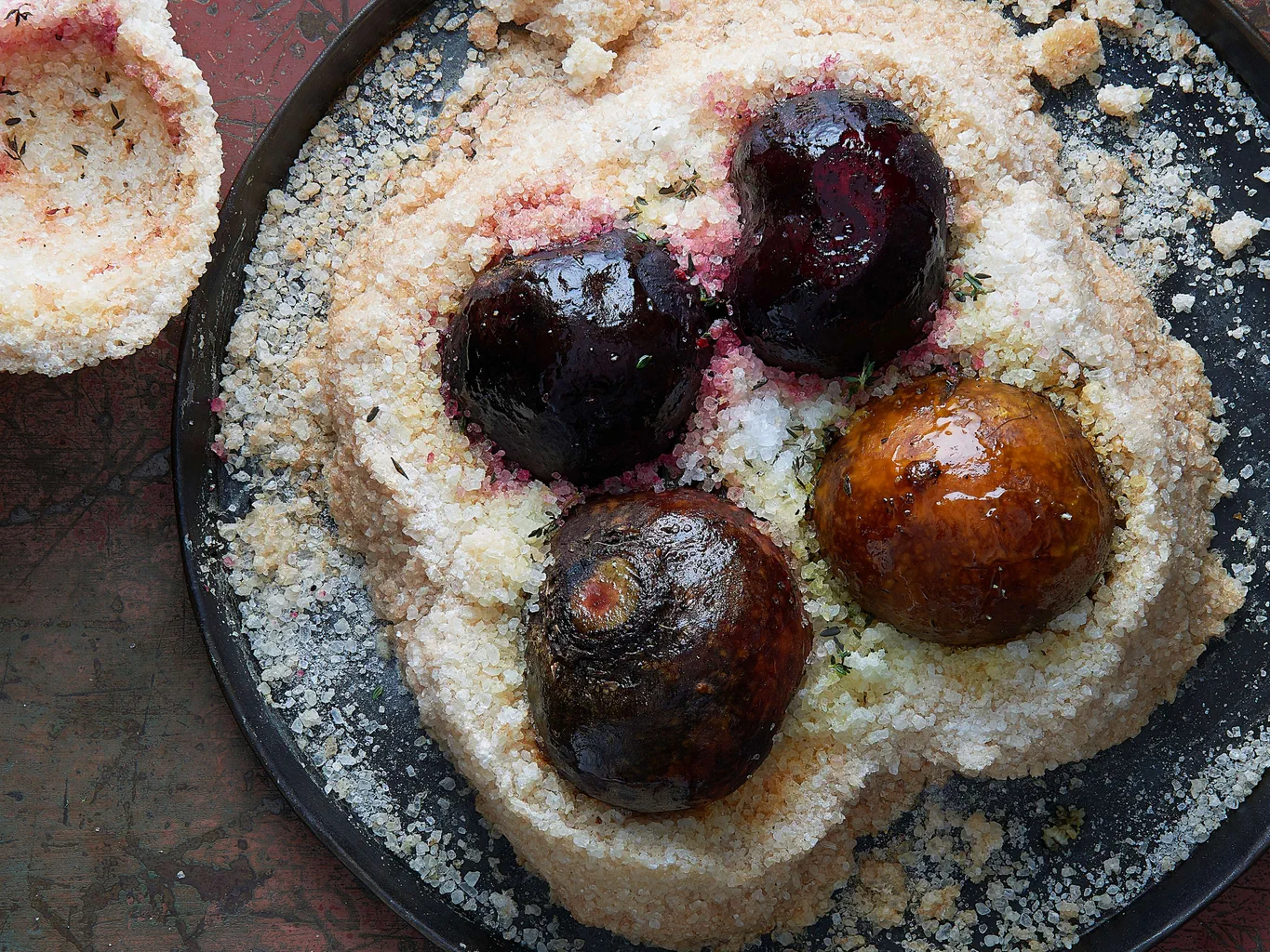 Betteraves en croûte de sel