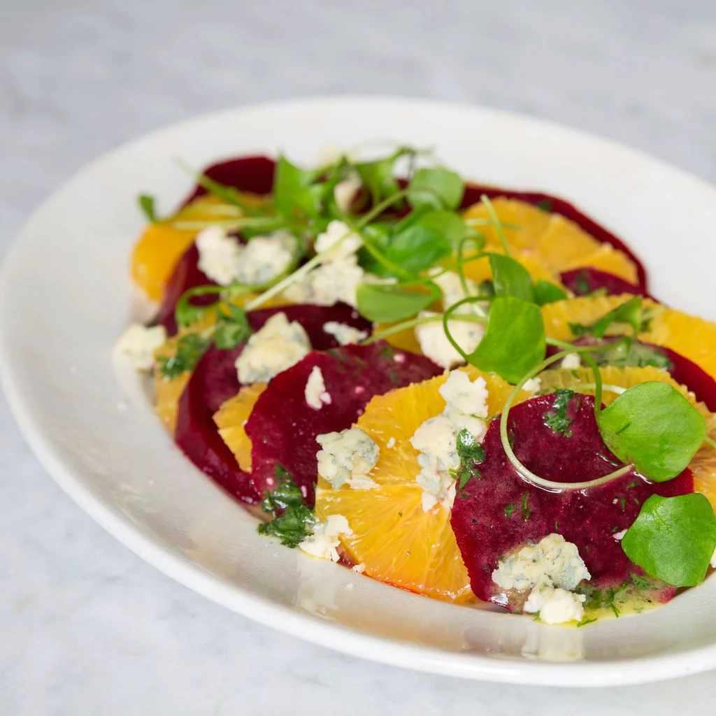Insalata di barbabietola e arance con stilton