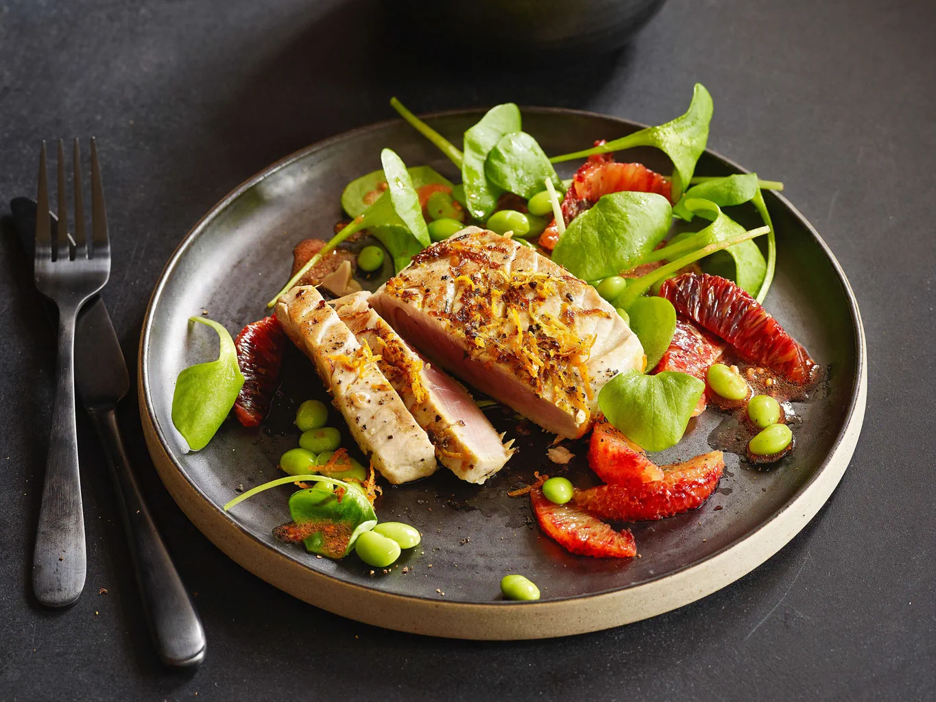Thunfisch mit Orangen-Pfeffer